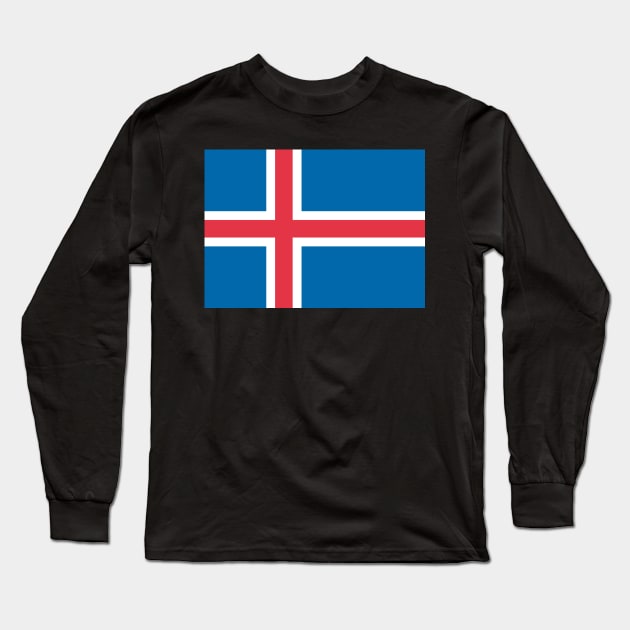 Iceland Long Sleeve T-Shirt by Wickedcartoons